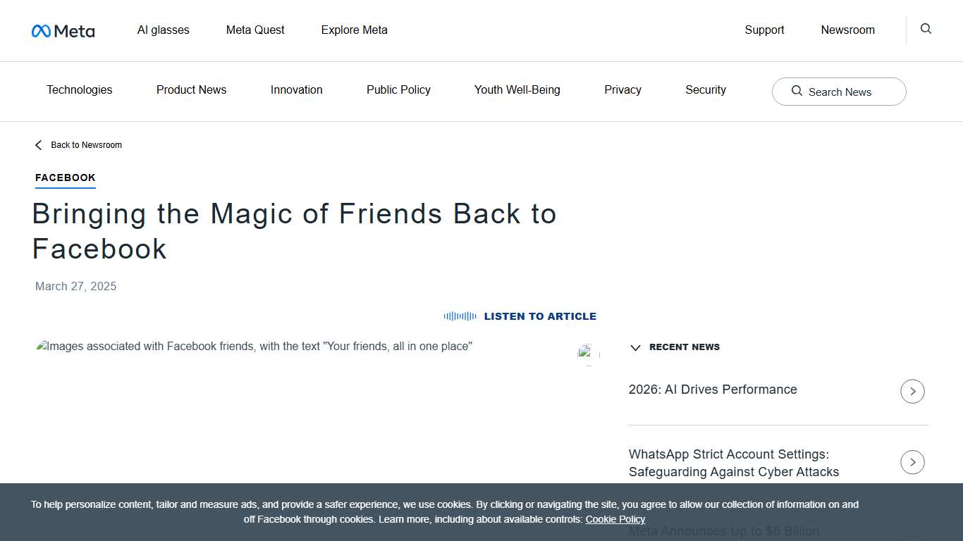 Bringing the Magic of Friends Back to Facebook